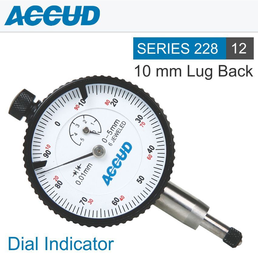 DIAL INDICATOR 3MM BEZEL 0.01MM GRADIATED LUG&FLAT BACK