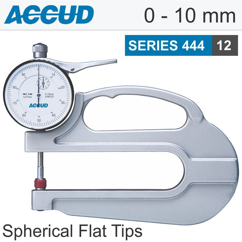 THICKNESS GAUGE 10MM 0.02MM ACCURACYURACY LARGE DEPTH STEEL ANVIL 0.01MM GRADIATED