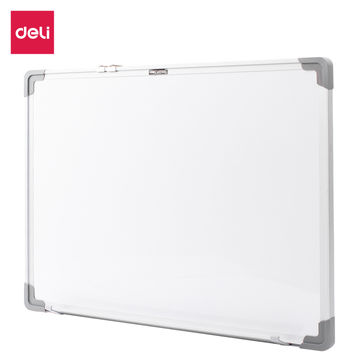 Deli Premium Magnetic Whiteboard 450×600mm With Aluminum Frame ABS corner Hangable
