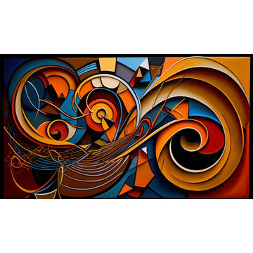 Canvas Wall Art - African Rhythm Abstract Painting  - B1095 - [120 x 80 cm]