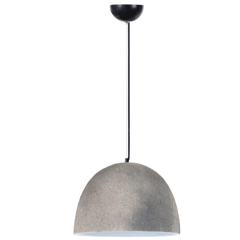 Metal Pendant with Ceramic Shade
