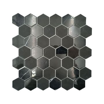 Mosaic Glass - Medium Shadow Hexagon- 300x300 (per sheet)