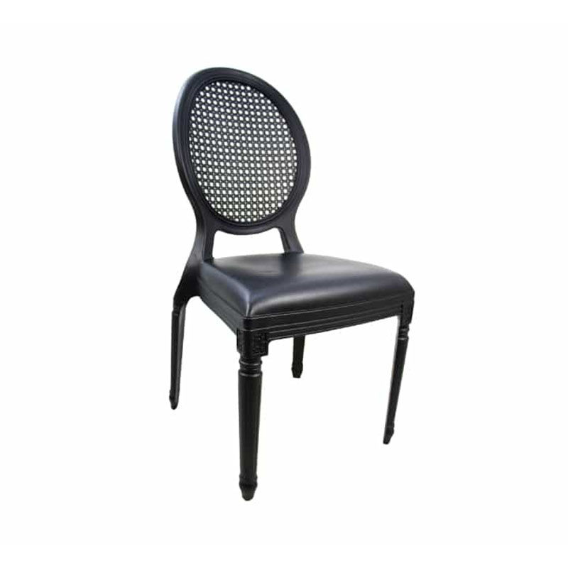 Vividitto - Plastic Louis Chair - Black