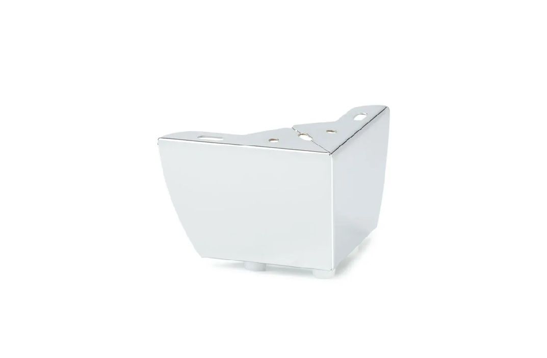 Corner Leg, Eco, H75mm x 120mm, Chrome Plated (4 Pack) BY WOODLY