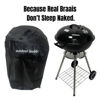 Outdoor Buddy– 46cm Premium Charcoal Kettle Braai with Thermometer & Protective Cover