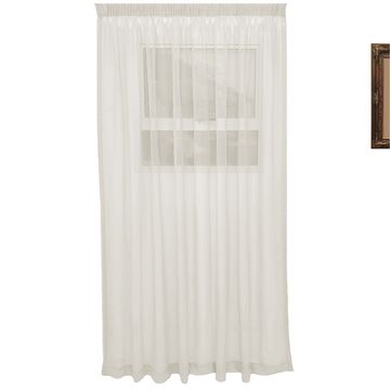Matoc Designs Curtain -Mystic Voile -Cream -Taped - 230cm W x 218cm H