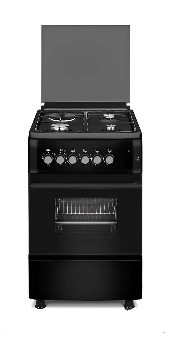 Ferre 50X60 Free Standing Gas/Electric Stove F5S31E3.T.B Black LEROY