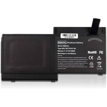 Reliable,long-lasting Vibrant battery for HP EliteBook 720 G1 G2 755 G3 820 G1 G2 (P/N: SB03XL)