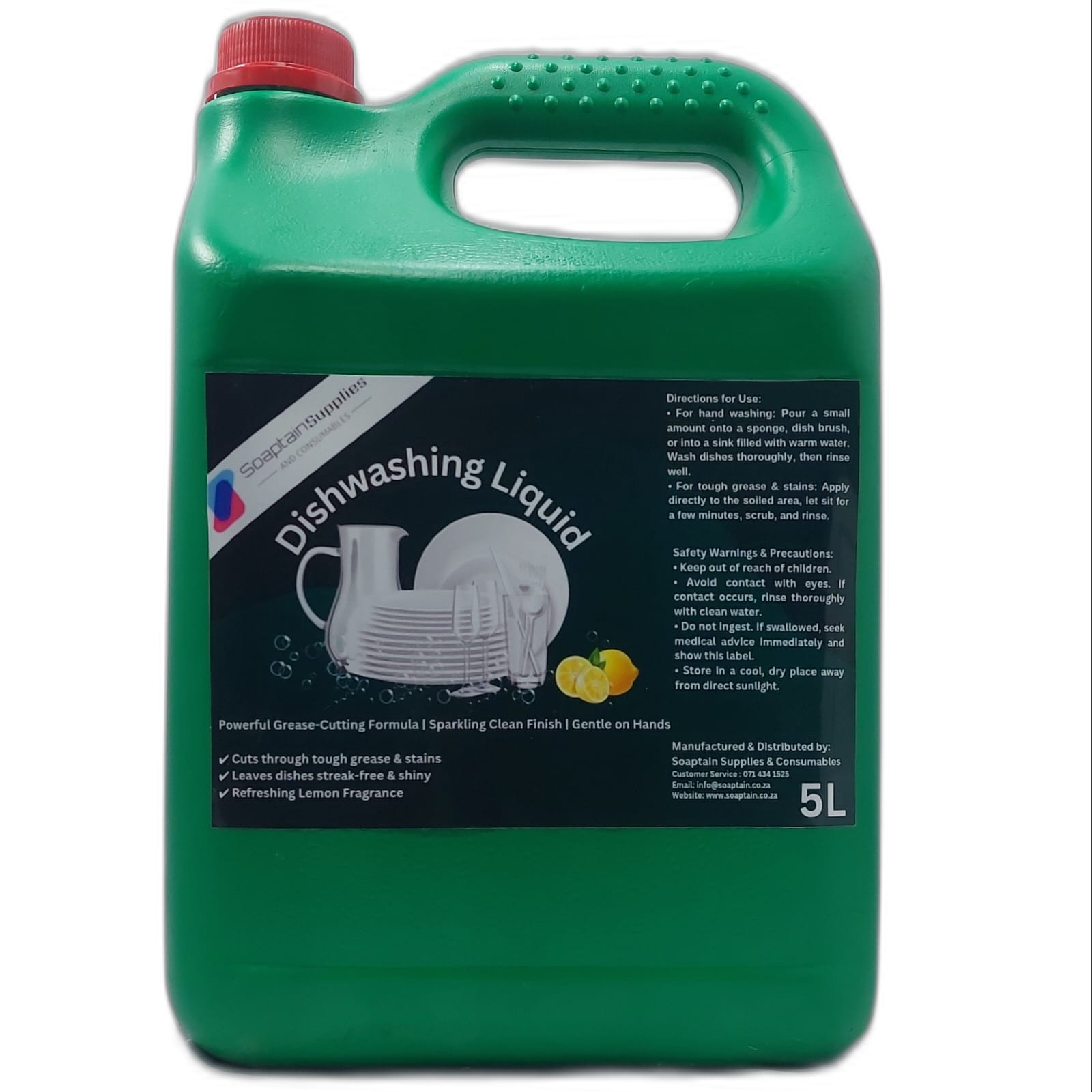 Soaptain Premium Dishwashing Liquid - 5 Liter