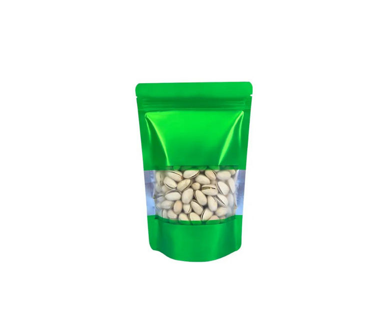 50 Standup Holographic Food Multi Purpose Storage Bags - 15x22 Green