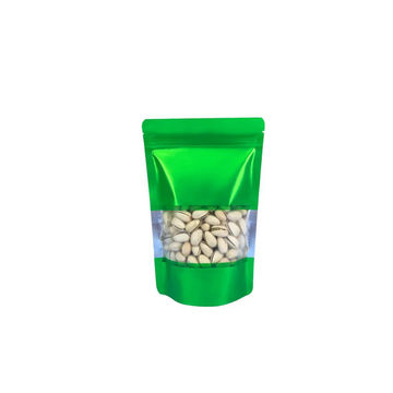 50 Standup Holographic Food Multi Purpose Storage Bags - 15x22 Green