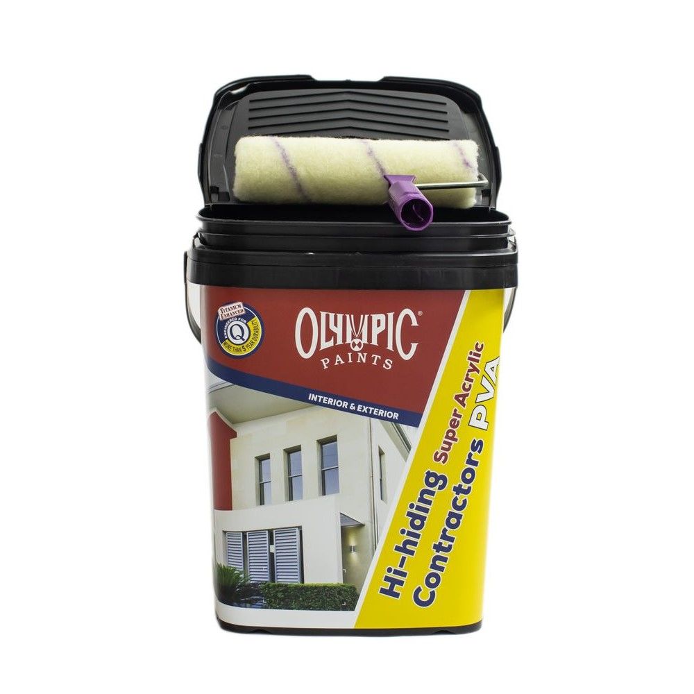 Olympic Paint Hi Hiding Contr 20LT White