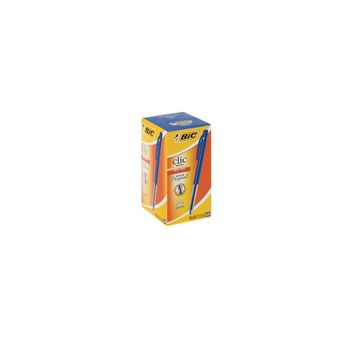 BIC Clic Medium Ballpoint Pens - Blue x 60
