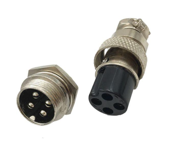 M16 4 W Mini Mic Plug And Socket Connector Set Gx16 A 4 Ps