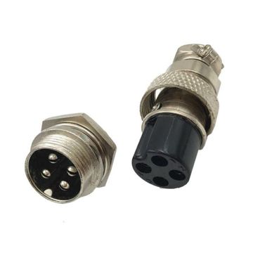 M16 4 W Mini Mic Plug And Socket Connector Set Gx16 A 4 Ps