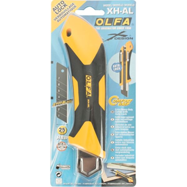 OLFA EXTRA HEAVY DUTY  CUTTER WITH BLACK 25MM HBB BLADE