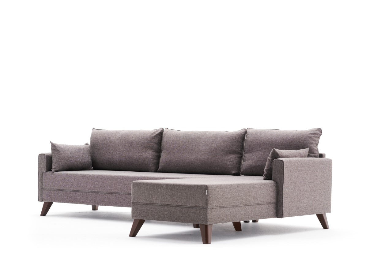 Bella Corner Sofa Right - Grey