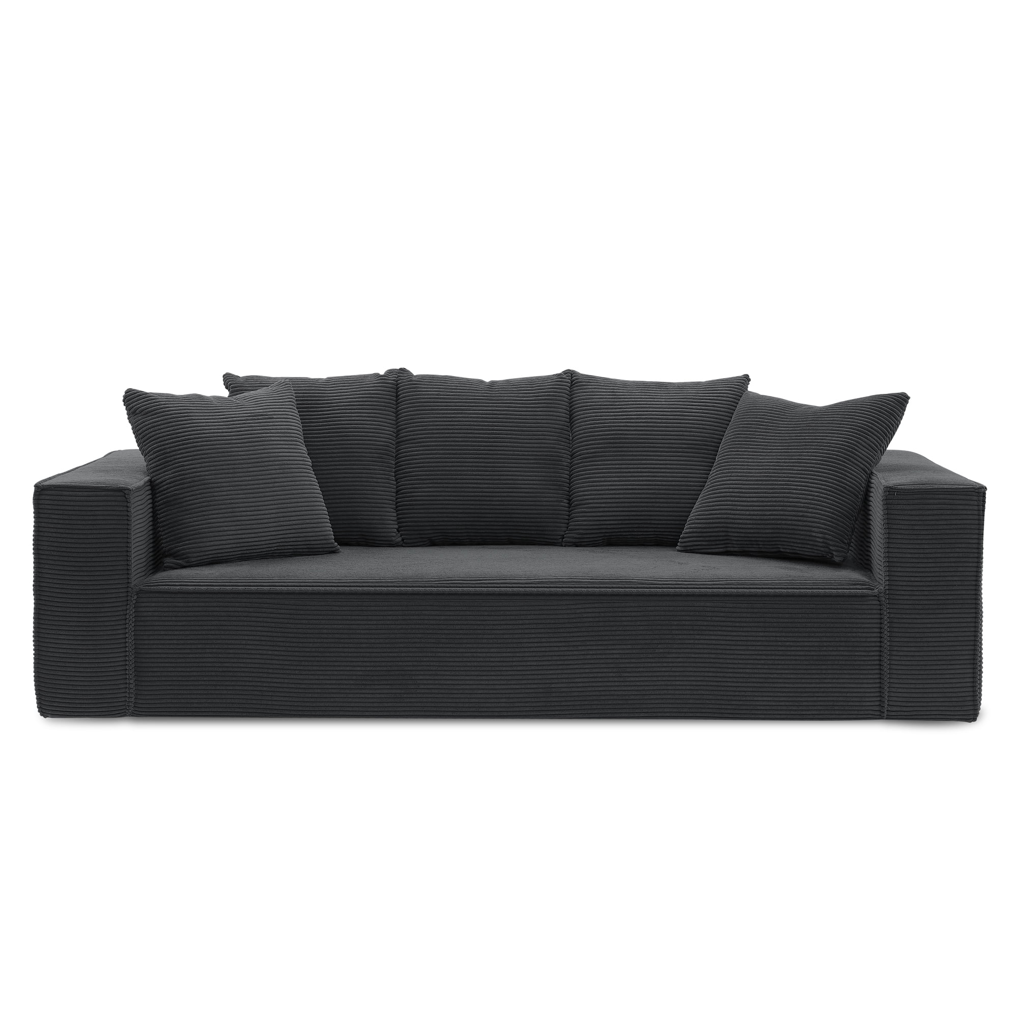 Comfy Home Furnitures- Andy Corduroy 3-Seater Sofa Couch