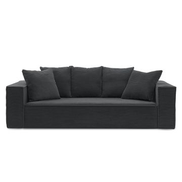 Comfy Home Furnitures- Andy Corduroy 3-Seater Sofa Couch