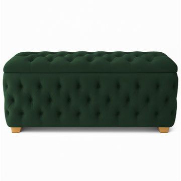 Ava Storage Box - Queen Medium -Emerald Green