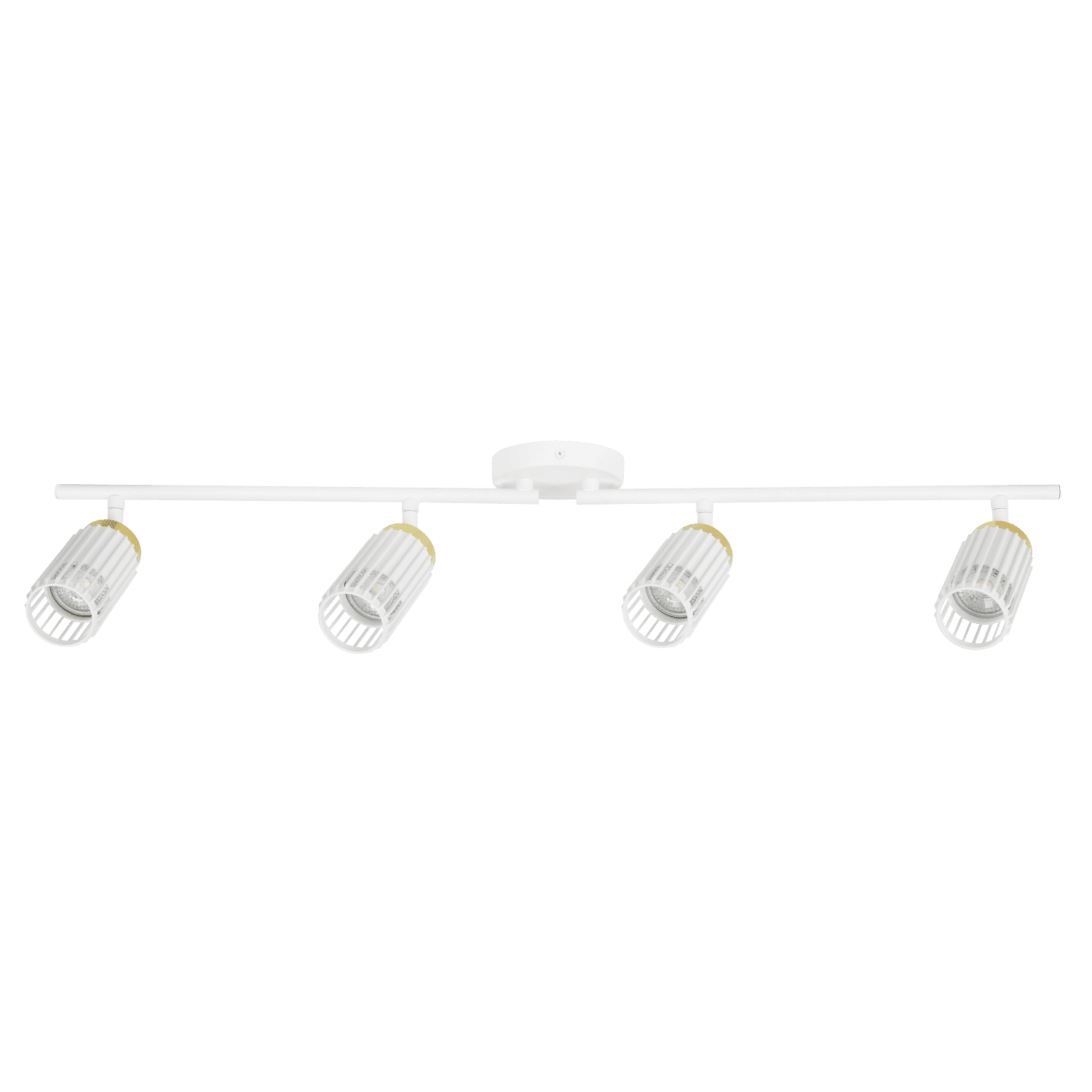 Zebbies Lighting Haven 4 Light White and Champagne Gold Spot Light