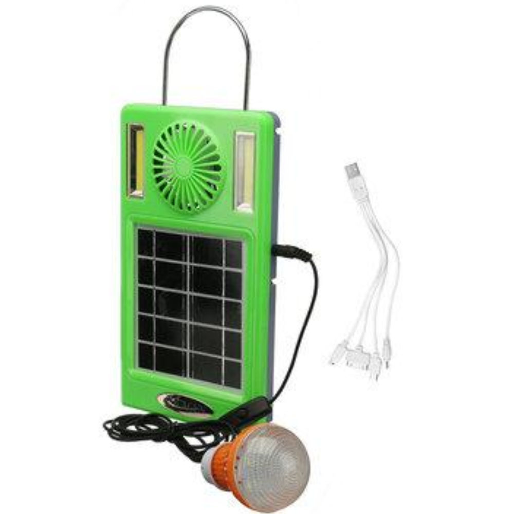 FA-GB007 Solar Powered Emergency Light Bulb With Mini Fan