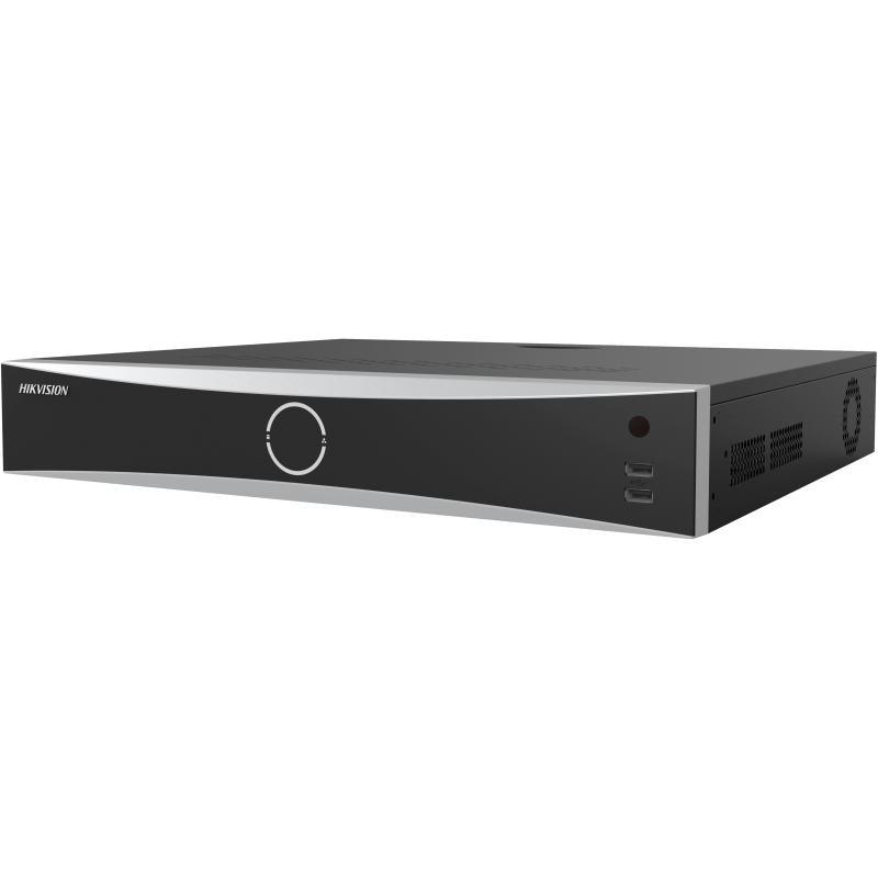 Hikvision - AcuSense 32ch NVR 4 SATA up to 10TB up to 12MP recording POS & IOT overlay 16/8 alarm IO