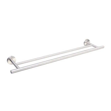 Double Towel Rail, Stainless Steel – 70cm
