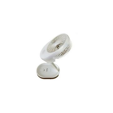 Condere Portable Rechargeable Folding Fan - White, Gold A 5 Blade Table Fan (Gold, Pack of 1)
