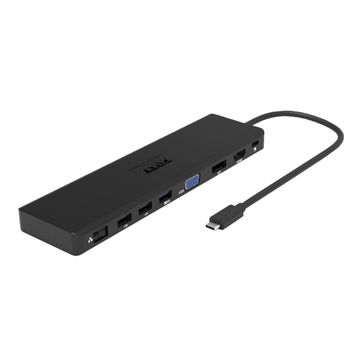Docking Type C Travel -1X4K-3Xfhd Pd100W-Hdmi Minidp Vga, Sd Card,Rj45,Usb-A,Usb-C