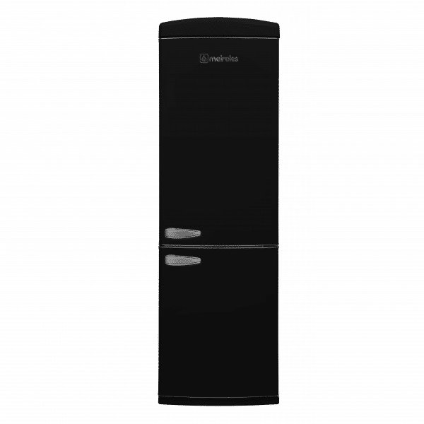 Meireles Retro Black Fridge Freezer Combo