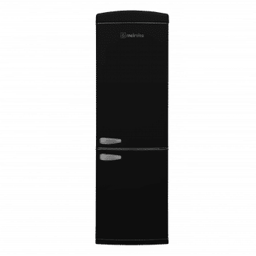 Meireles Retro Black Fridge Freezer Combo
