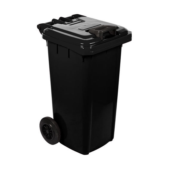 80L WHEELIE BIN BLACK