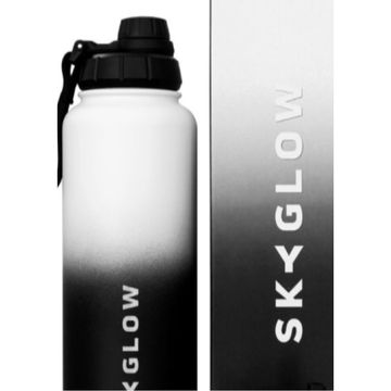 SkyGlow Double Wall Water Bottle - Gym Water Bottles - Sports Water Bottle - 1.2L - Day & Night