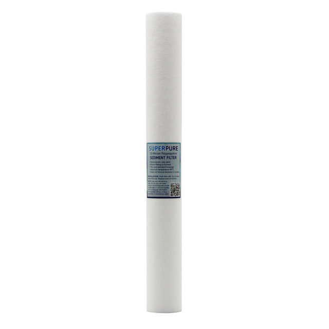 SUPERPURE 20 inch Sediment Water Filter Cartridge (20-Micron)