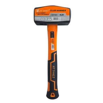 NT TOOLS 4LB Club Hammer with Rubber Grip (1.8kg)