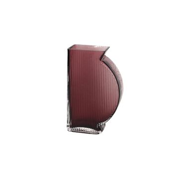 Andrea Fontebasso Tummy Vase Burgundy 20cm H