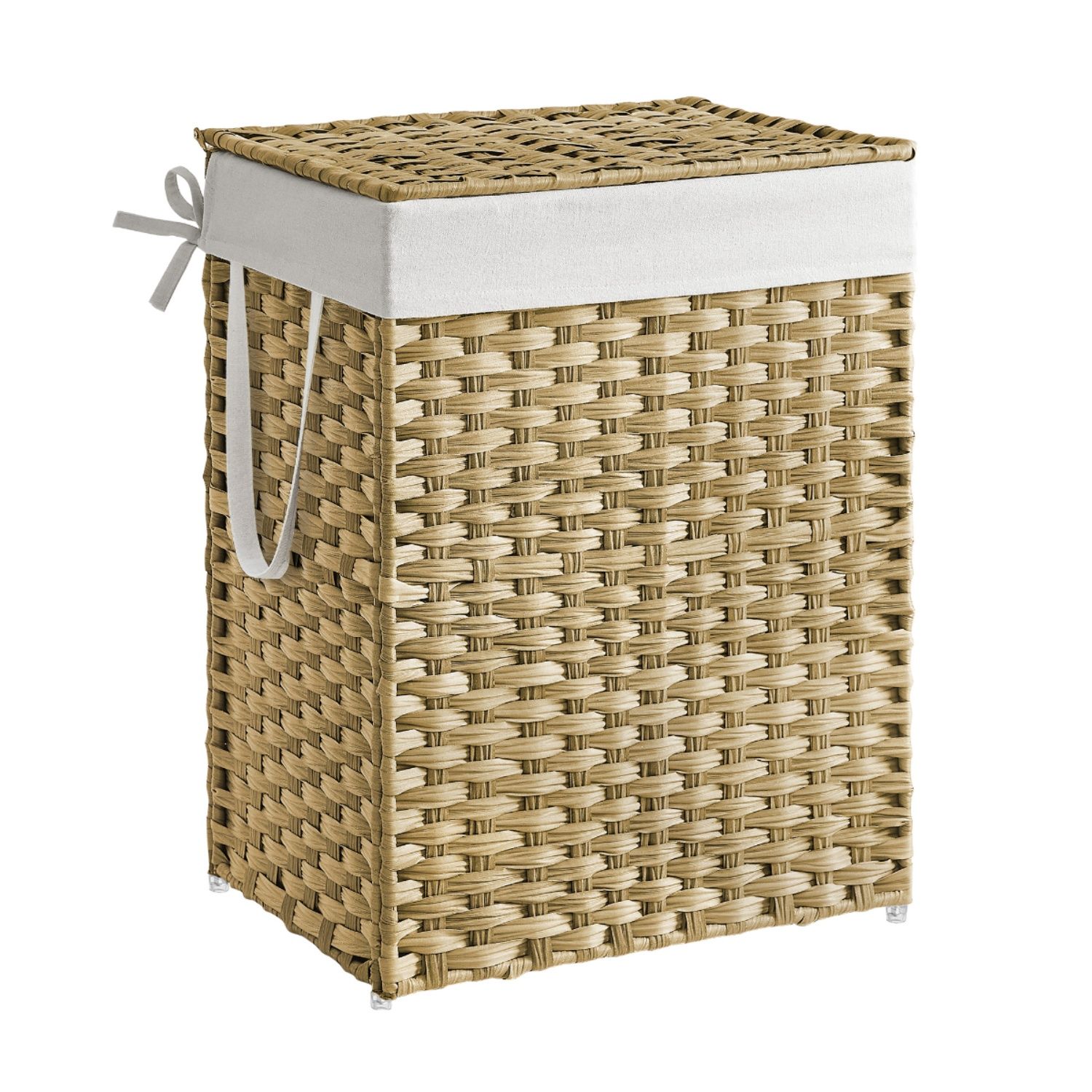 90L Laundry Hamper with Lid and Removable Liner - Natural