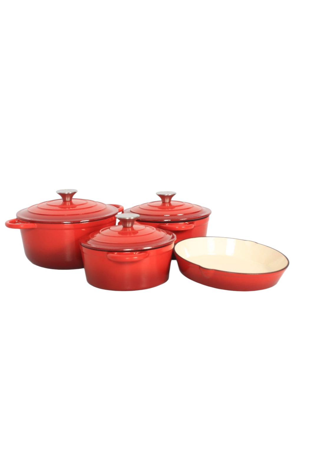 Cast Iron 7 Piece Pot Set