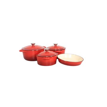 Cast Iron 7 Piece Pot Set