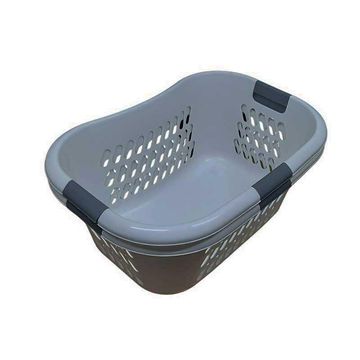 MISS MOLLY Laundry Carry Basket Silver (2 Pack)