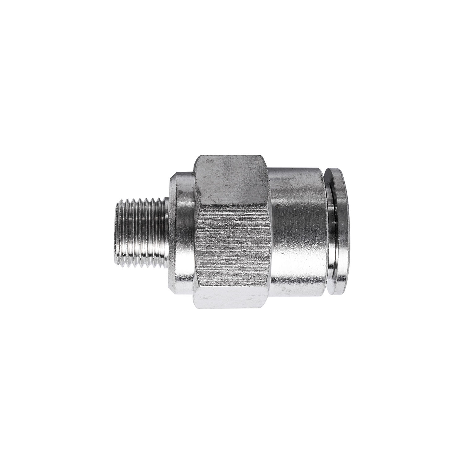 Metal Pu Fitting Straight 12Mm X 1/8" M