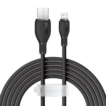 Baseus Pudding Series Fast Charging Cable USB to iP 2.4A 2m - Cluster Black