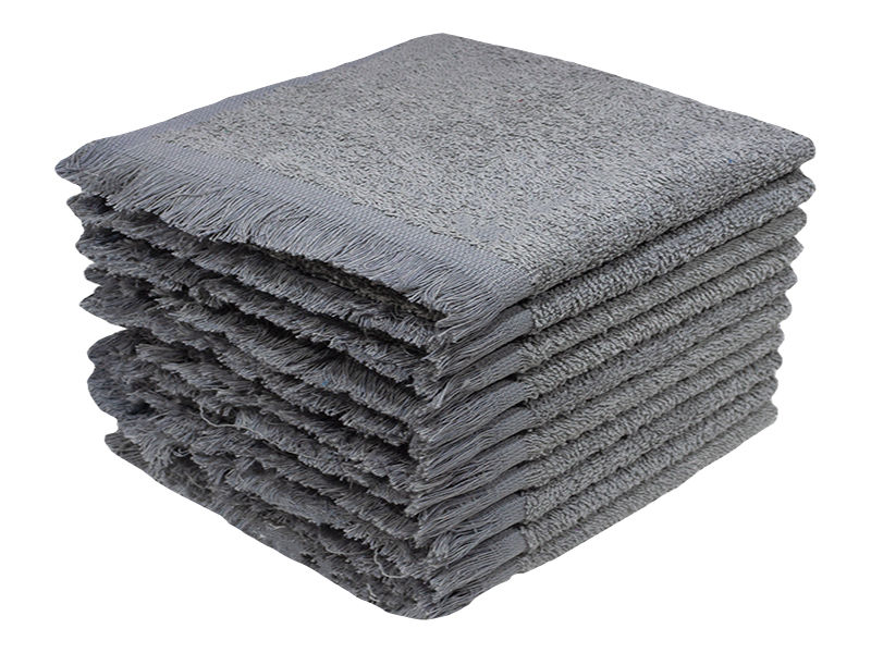Plush 380 GSM Terry Fringe Guest Towel - High Rise(10 Pc Pack)