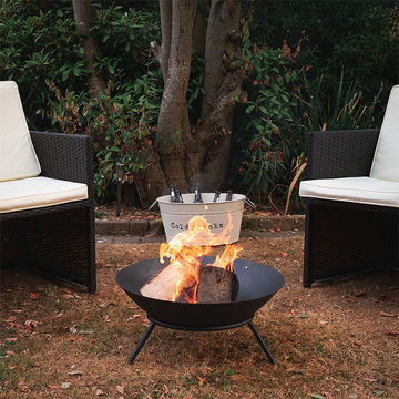 Charcoal Fire Bowl Pit - Cast Iron Rustic Design - 50cm