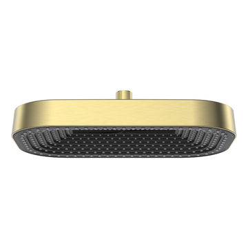 BRUSHED BRASS SHOWER HEAD - SQUARED