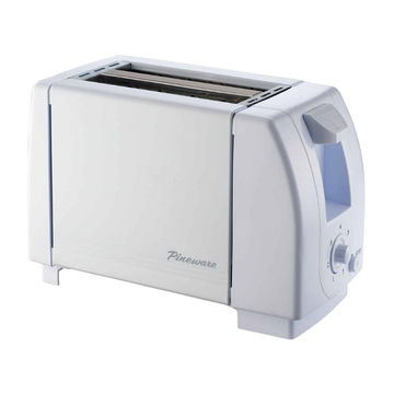 PET201 PINEWARE WHITE 2 SLICE TOASTER