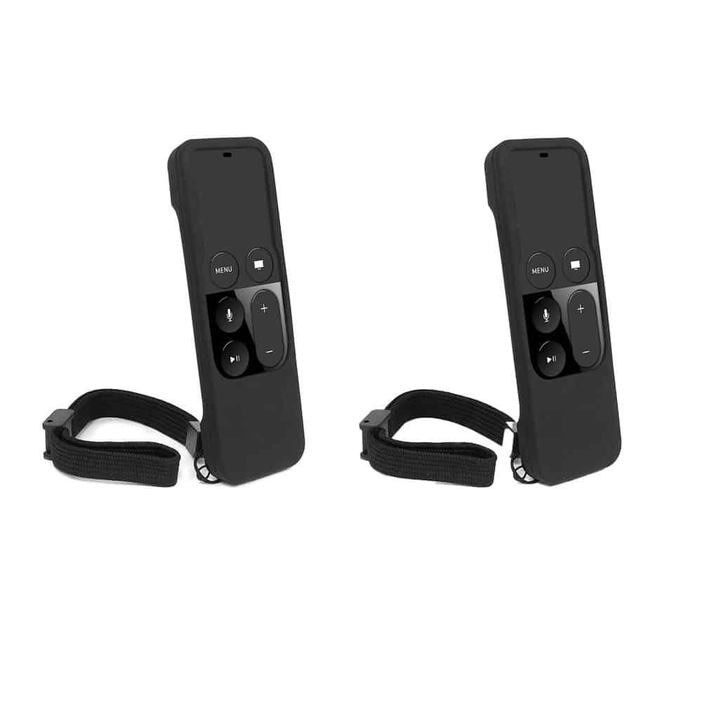 Killer Deals Silicone Remote Case for Apple TV 4K 32GB/64GB- Black x2 Combo