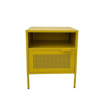 LUIGI BEDSIDE TABLE PEDESTAL AMALFI YELLOW