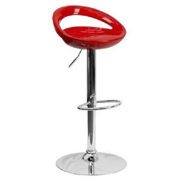 Cut Out Bar Stool Glossy - Red